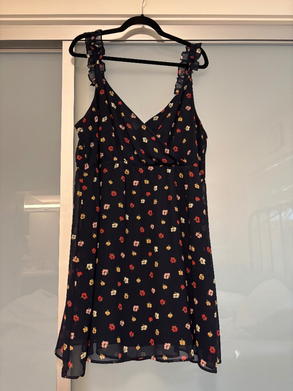 **Madewell Navy Floral Dress – Size 14 – NWOT**